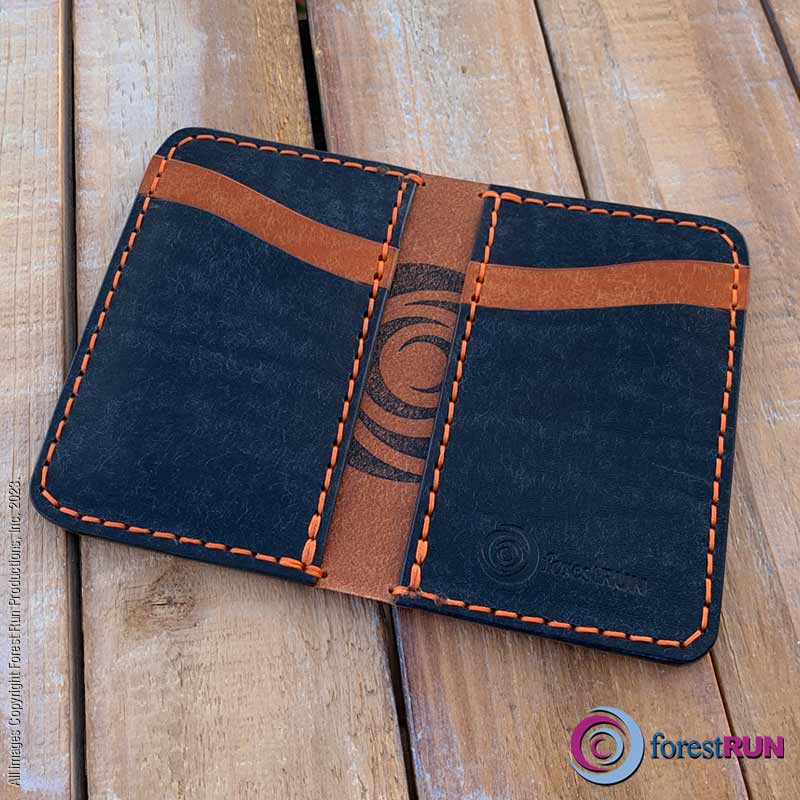 Wallets & Cases | Leather Navy Bifold | Haspel