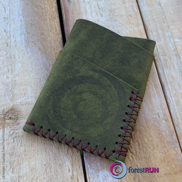 Adley Wallet - Badalassi Carlo Olive Pueblo Swirl Logo