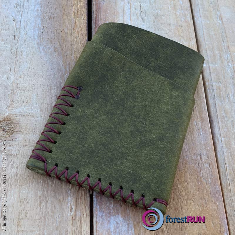 Adley Wallet - Badalassi Carlo Olive Pueblo Swirl Logo