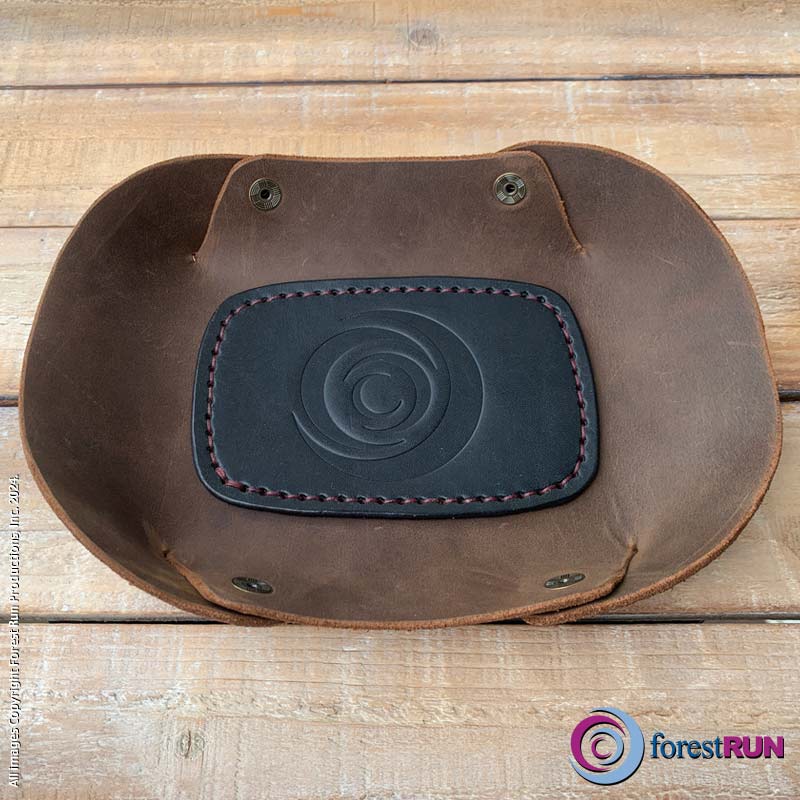 The Forest Run Valet Tray - Crazy Horse Gaucho and Premium Harvest Black
